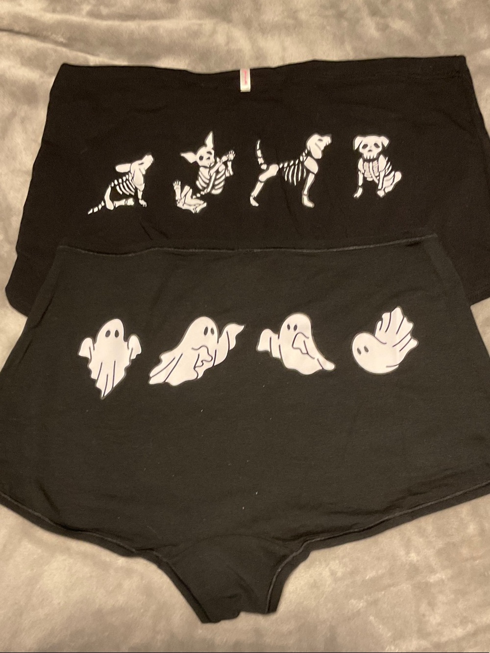 NWT 2 XXL VICTORIAS SECRET PINK HALLOWEEN SHORTS PANTIES (22 MSRP)